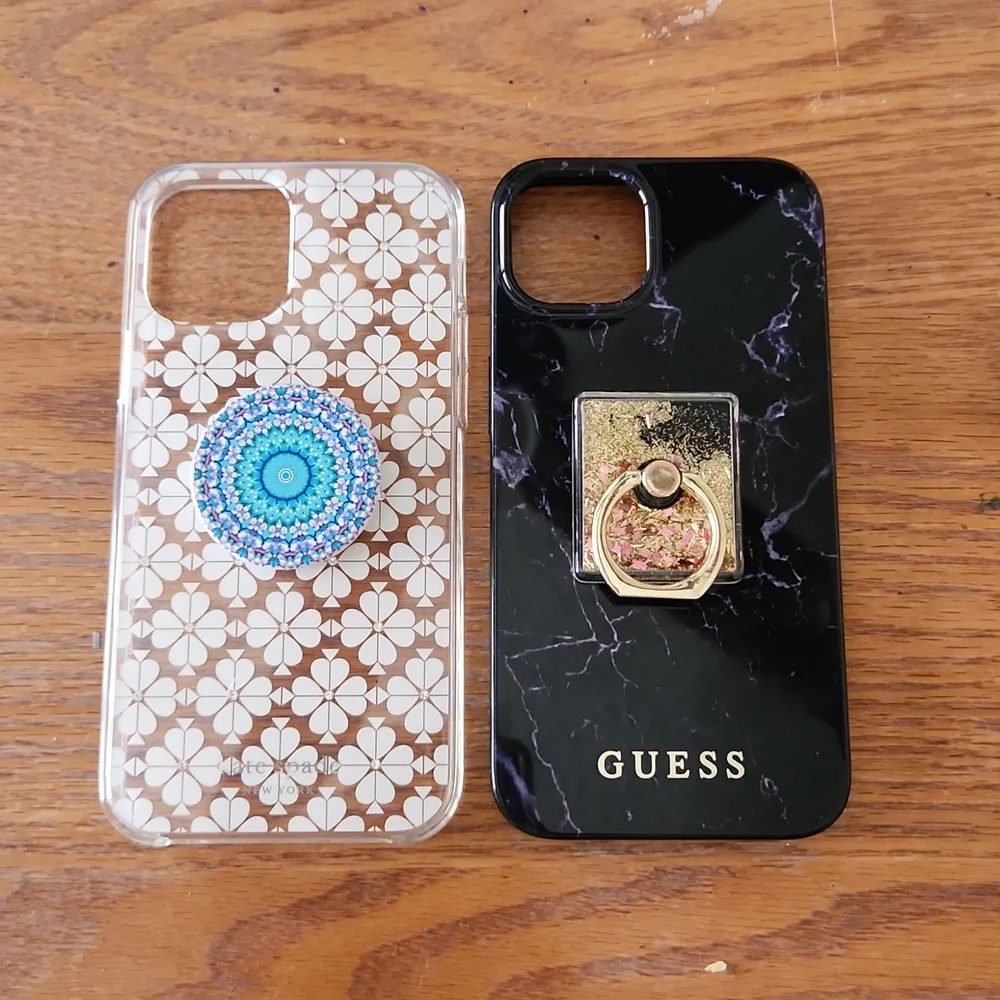 2 iPhone Cell Phone Cases Kate Spade and Guess